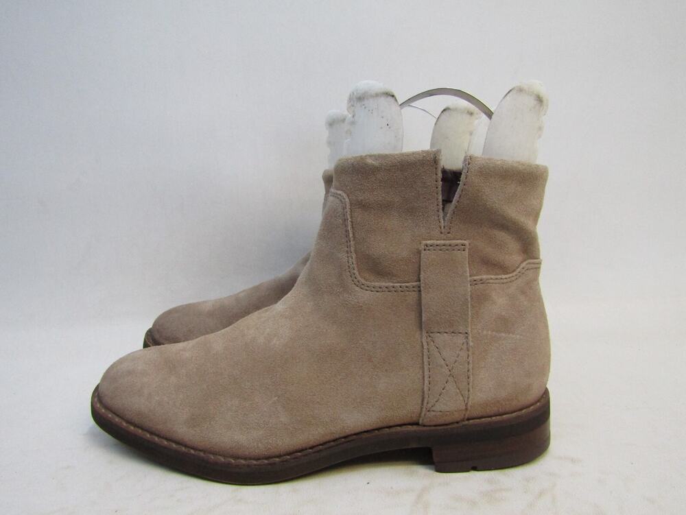 Franco Sarto Womens Sz 6.5 M Brown Suede Zip Ankle Fashion Boots Bootie